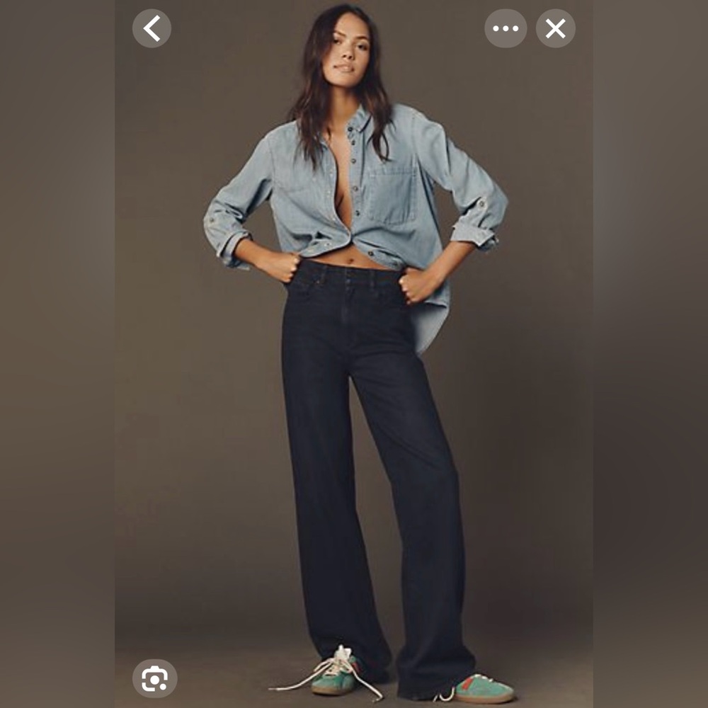 Magali Pascal for Anthropologie Denim Flare Jeans in Blue